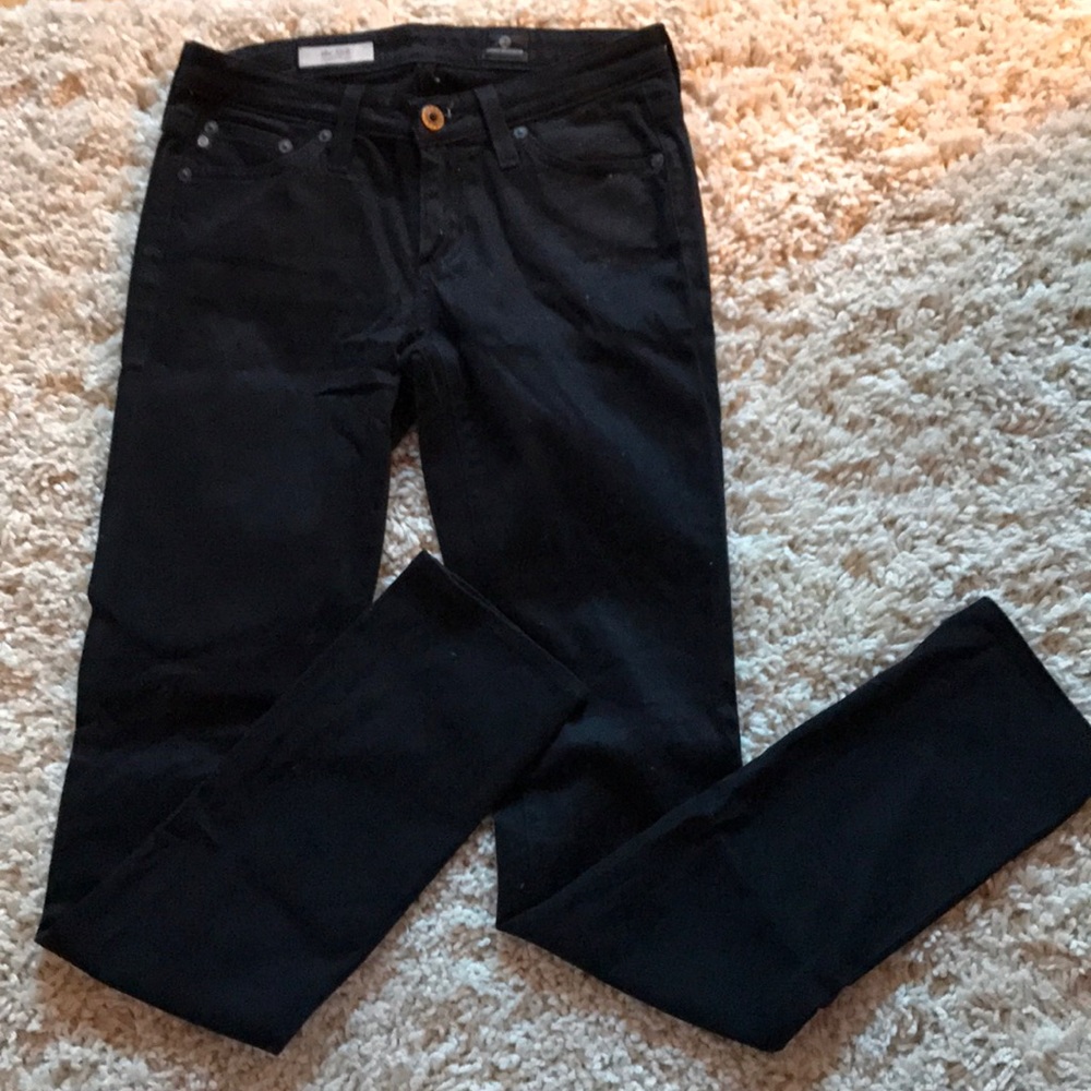 AG Black Cigarette Leg Jeans